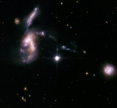 Hubble image of the Hickson compact group 