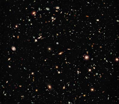 The furthest image taken by the Hubble space telescope